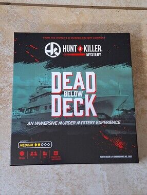Hunt A Killer Dead Below Deck Murder Mystery Board Game Complete Used Once